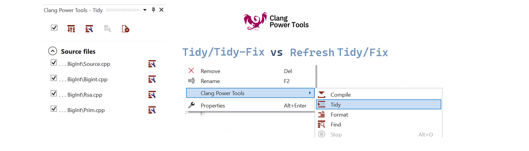Mange Extension - Clang Power Tools