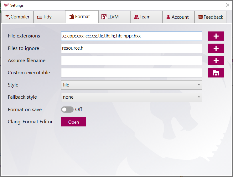 clang format Clang Power Tools clang-format